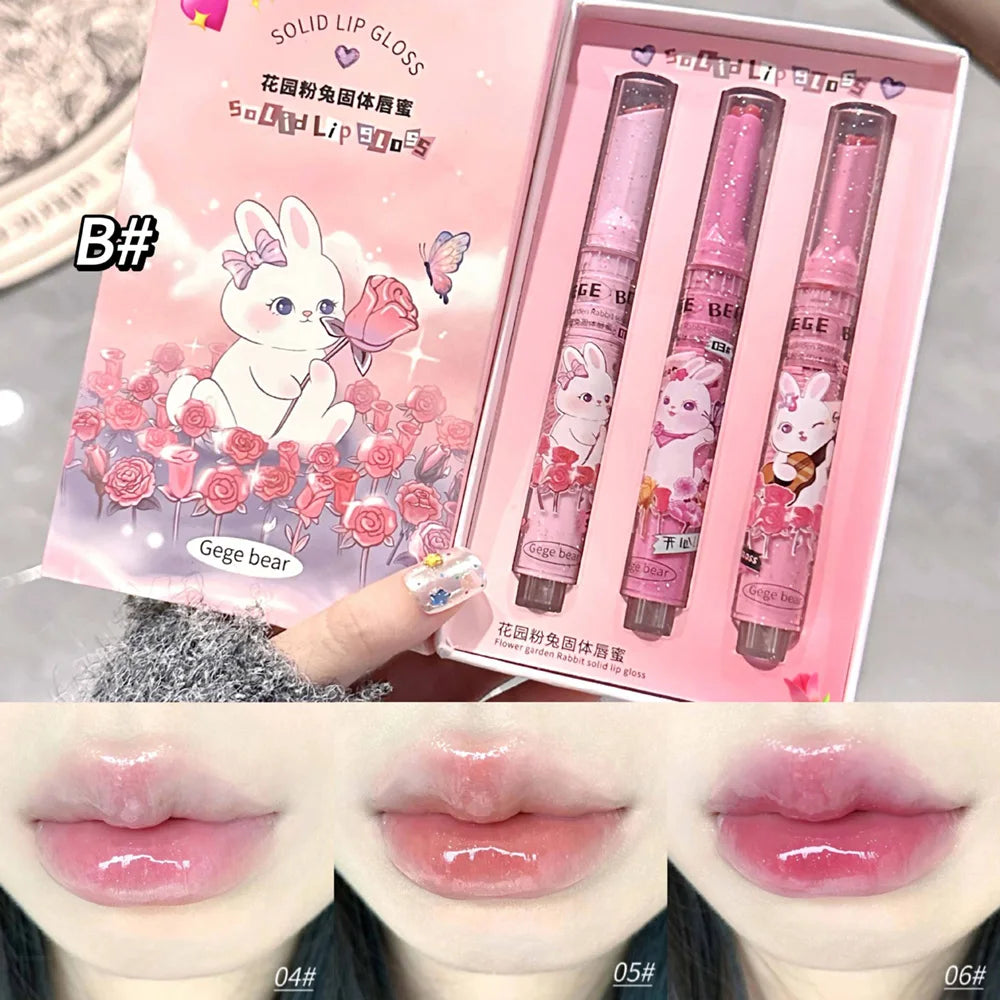 Gege Bear Moisturizing Solid Colored Lip Balm