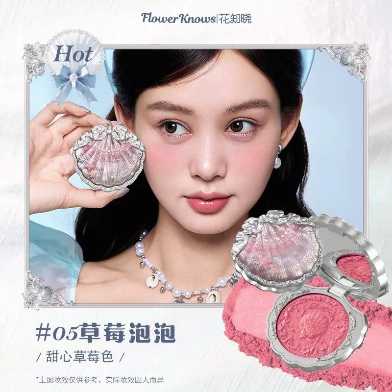 Shells Jewel Collection | Embossed Silk Satin Blusher