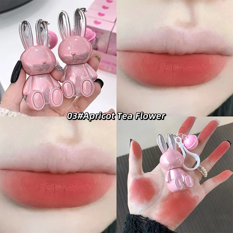 Gege Bear Rabbit Lip Cream & Gloss Keychain