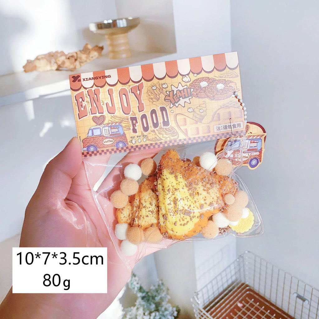 Food squeezing toys, soft and sticky with slow rebound, squeeze and relax jelly stress relief toys, for children and adults.