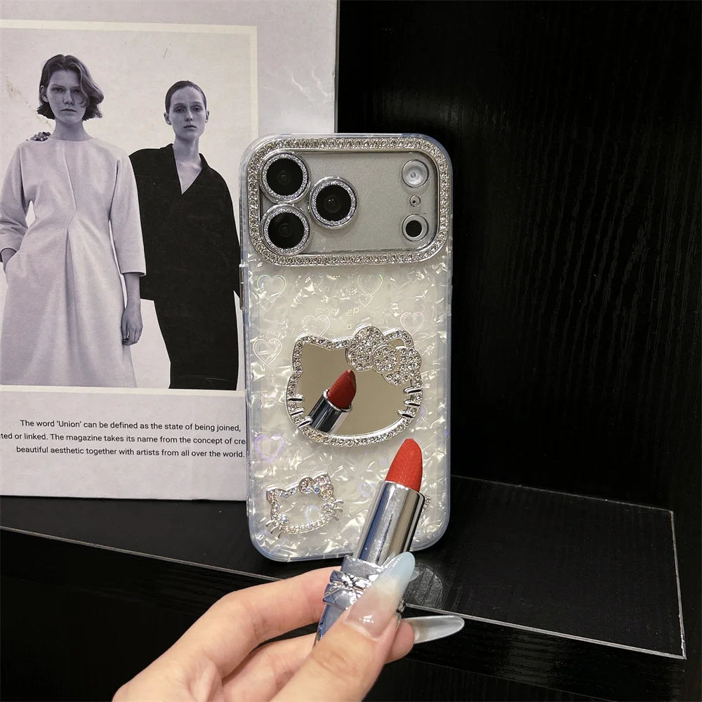Luxury Diamond Mirror HelloKitty Phone Case