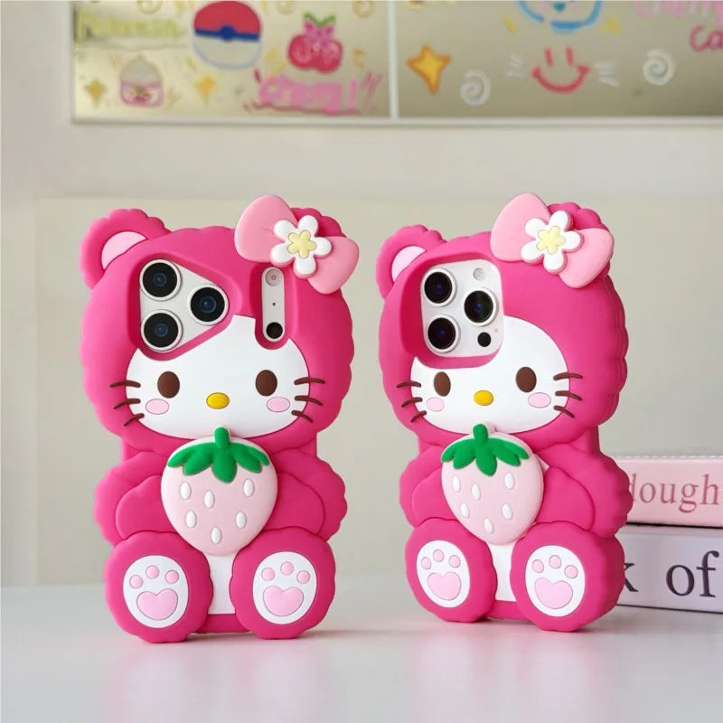 Strawberry Hello Kitty Sanrio 3D Phone Case