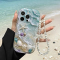 Beach Seashell & Starfish Wavy Phone Case