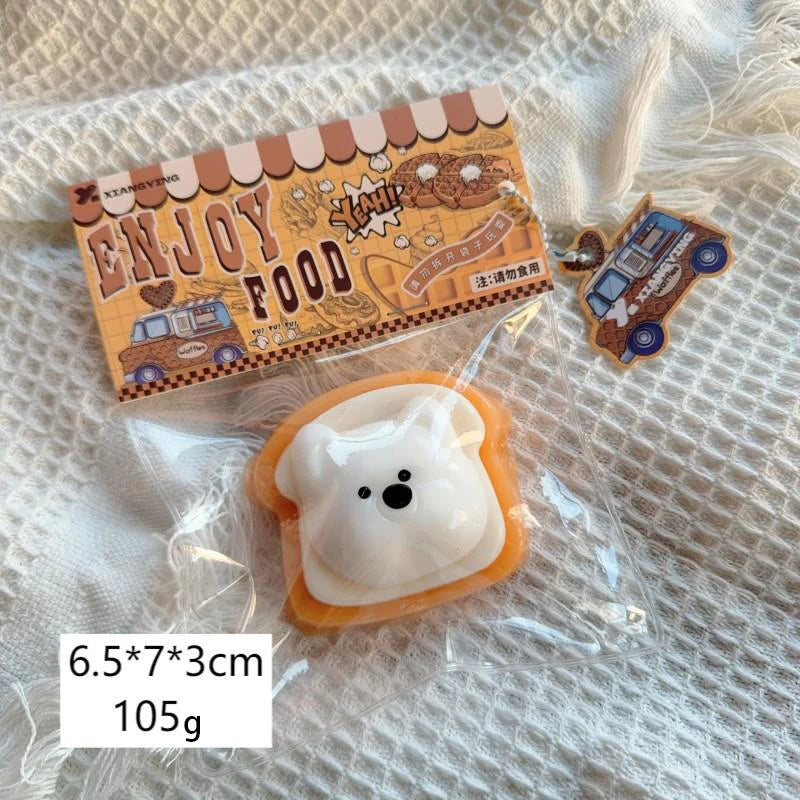 Food squeezing toys, soft and sticky with slow rebound, squeeze and relax jelly stress relief toys, for children and adults.