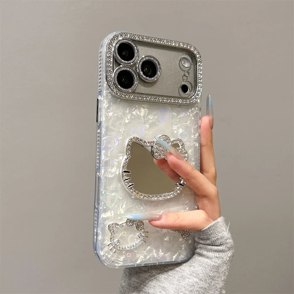 Luxury Diamond Mirror HelloKitty Phone Case