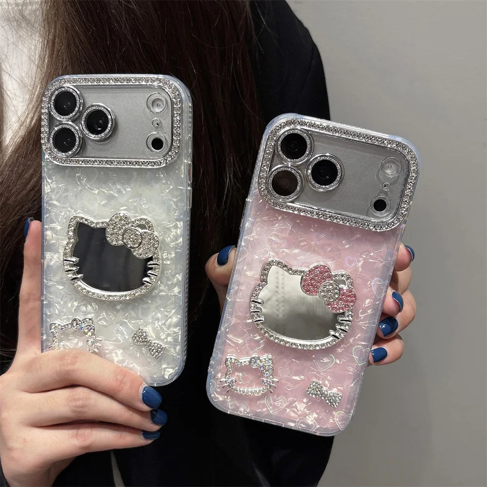 Luxury Diamond Mirror HelloKitty Phone Case