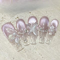 Spring 3D Bauhinia Flower Press On Nails
