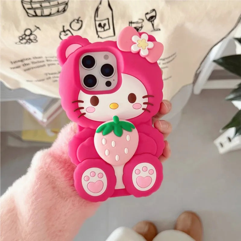 Strawberry Hello Kitty Sanrio 3D Phone Case
