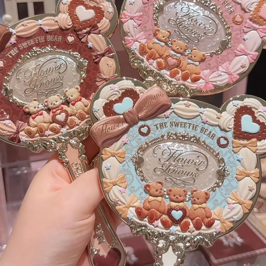 The Sweetie Bear Bunny Garden Collection Makeup Hand Mirror