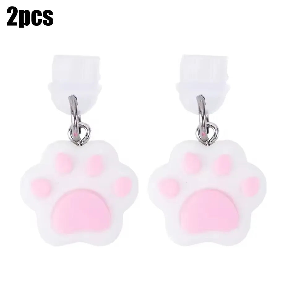 Cute Cartoon Cat Paw Dust Plug Pendant