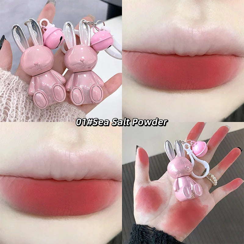Gege Bear Rabbit Lip Cream & Gloss Keychain