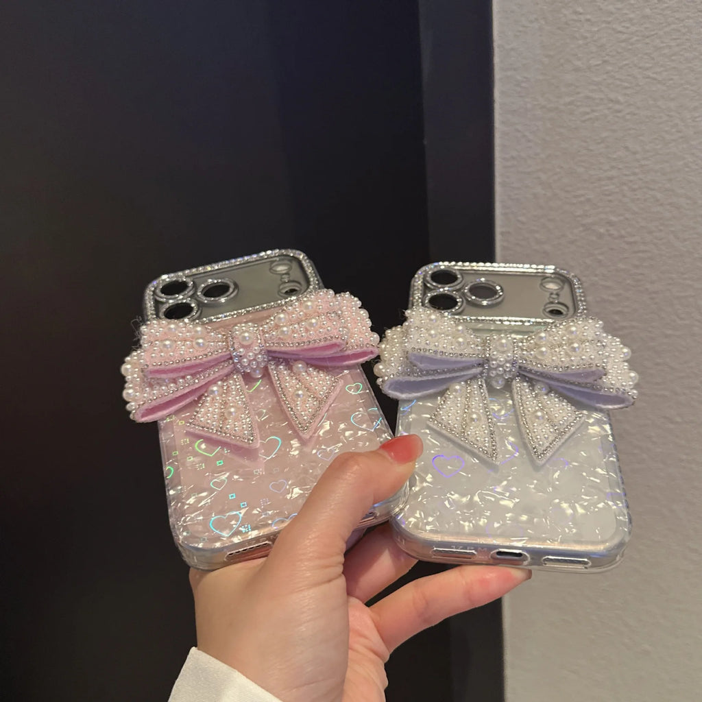 Rhinestone Bows & Hearts Phone Case