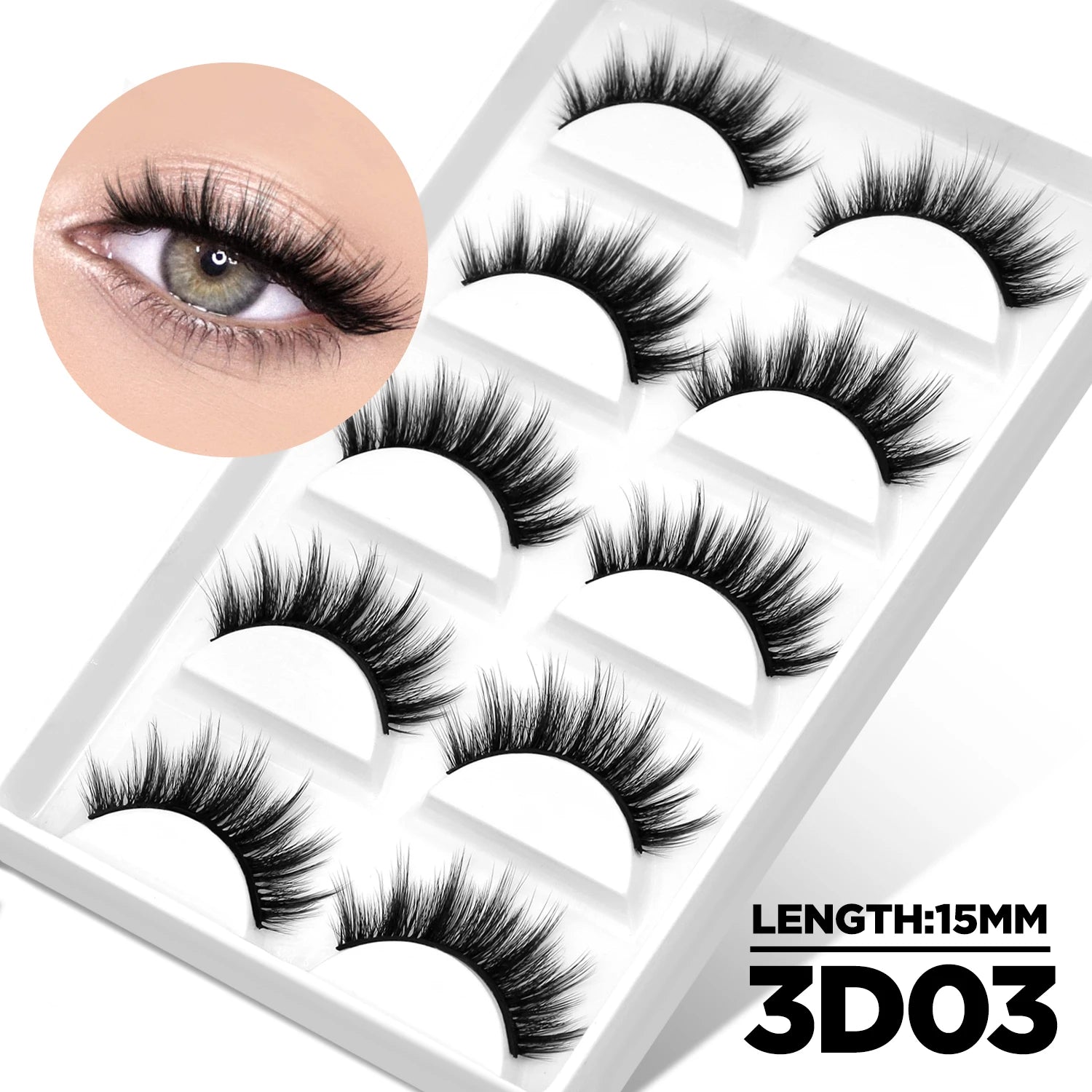 Lasvirey Cat Eye 3D Faux Mink Lashes