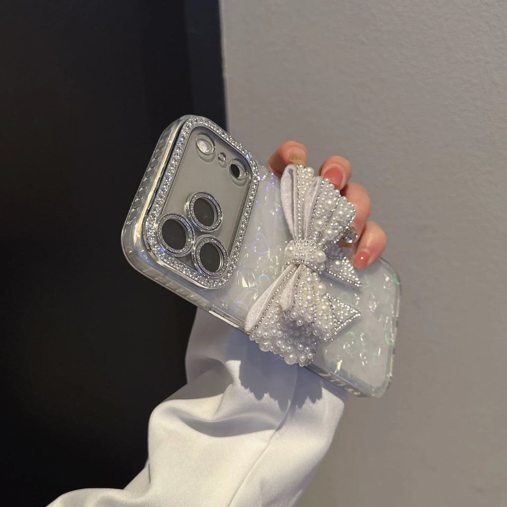 Rhinestone Bows & Hearts Phone Case