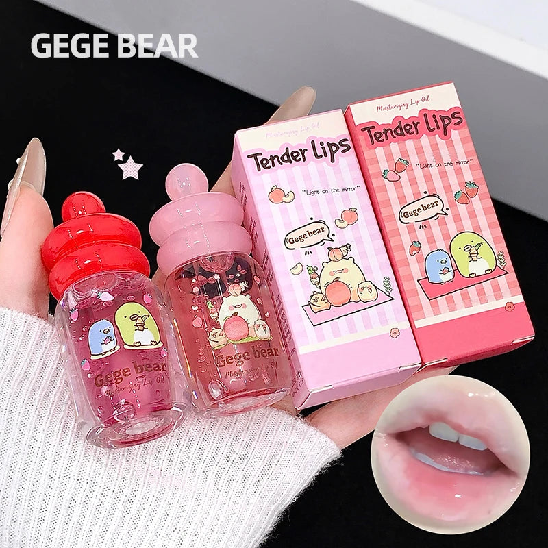 Gege Bear Cute Cartoon Lip Oil