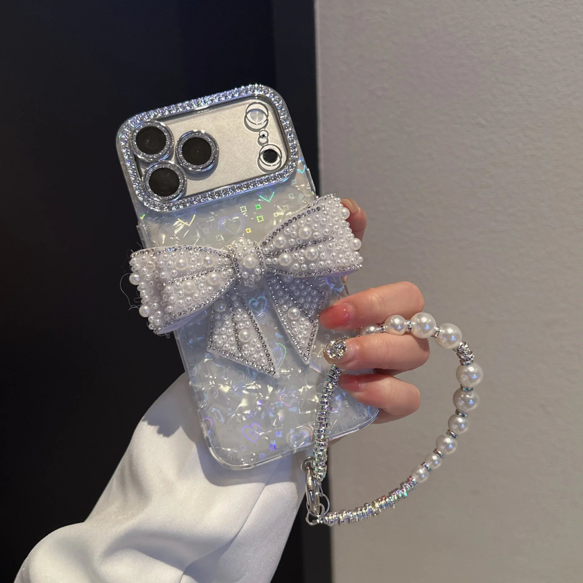 Rhinestone Bows & Hearts Phone Case