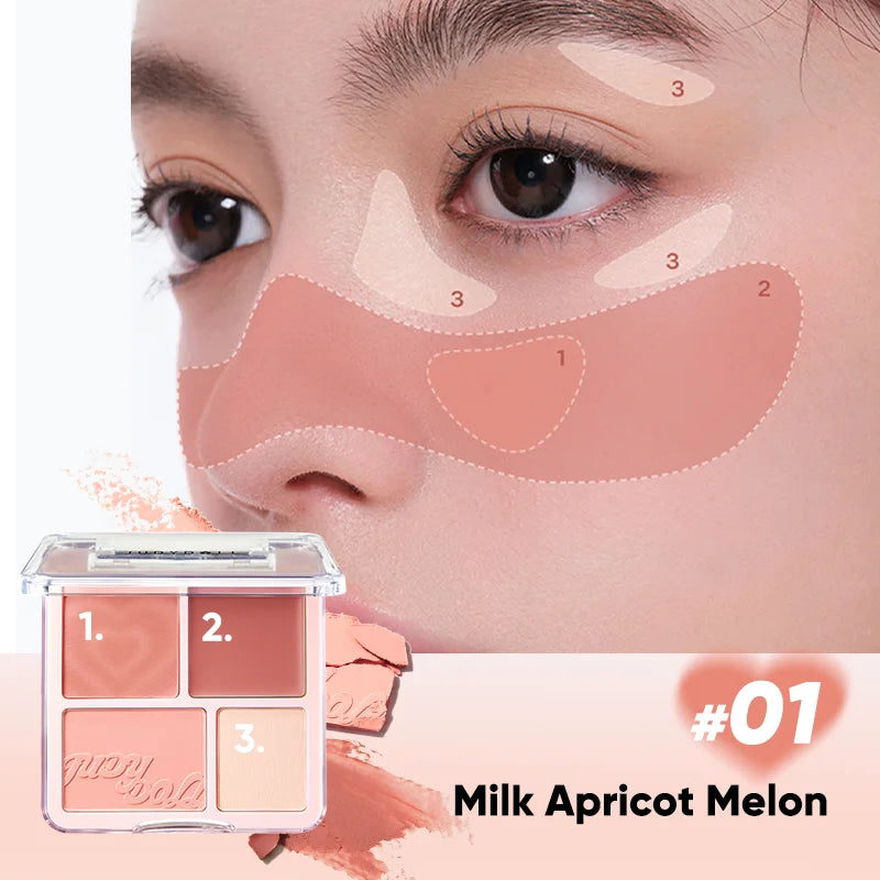 Judydoll 2-in-1 Blush & Highlighter Palette