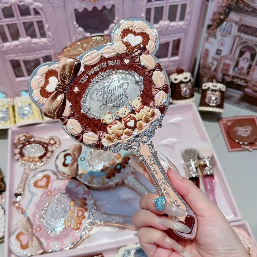 The Sweetie Bear Bunny Garden Collection Makeup Hand Mirror