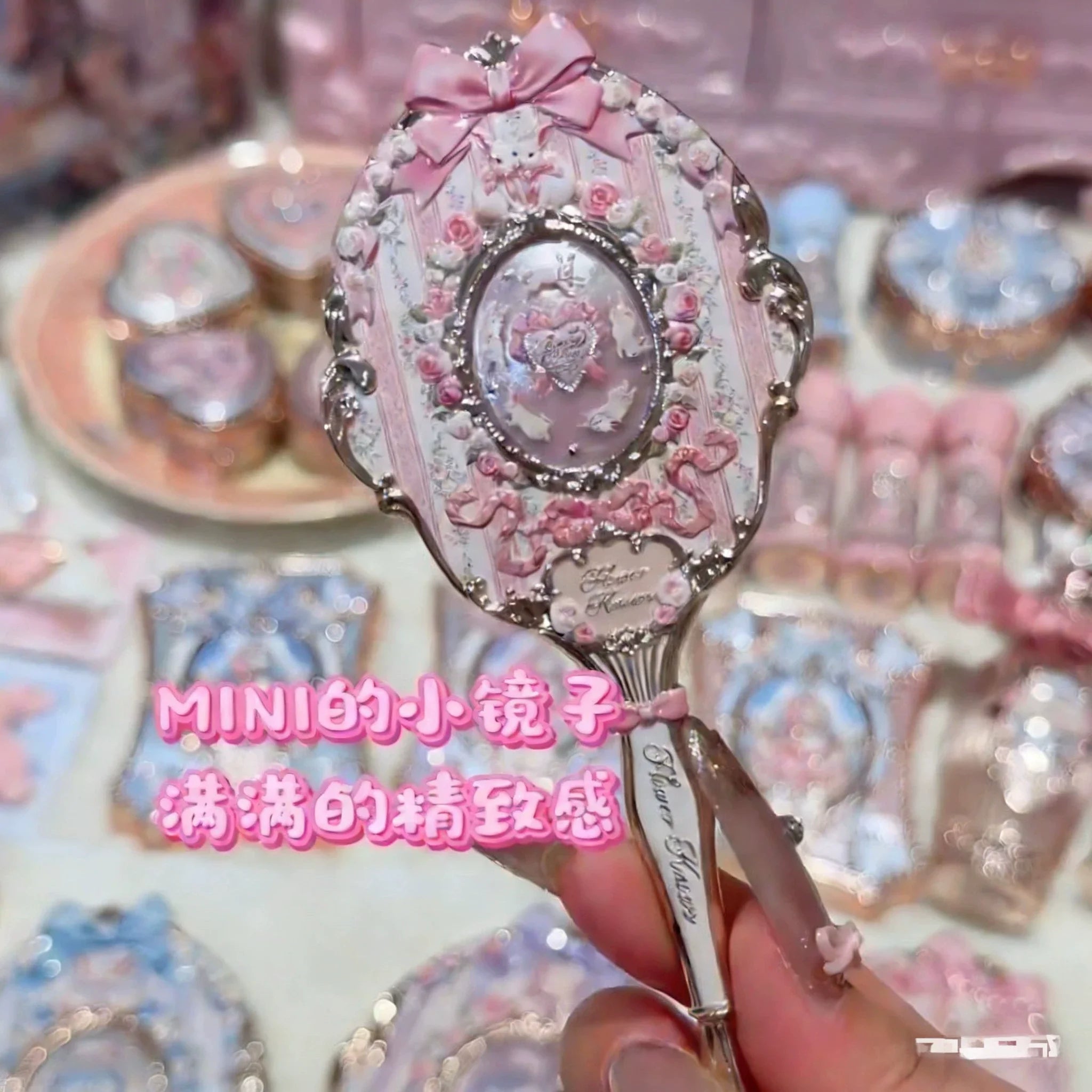 Strawberry Cupid Collection Hand Mirror