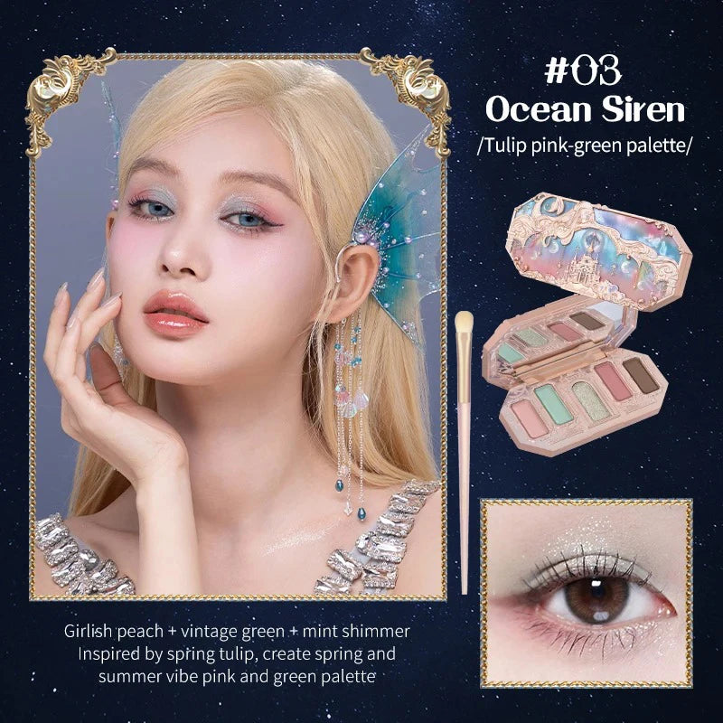 Moonlight Mermaid Eyeshadow Pallet | Glow, Shimmer, & Shine