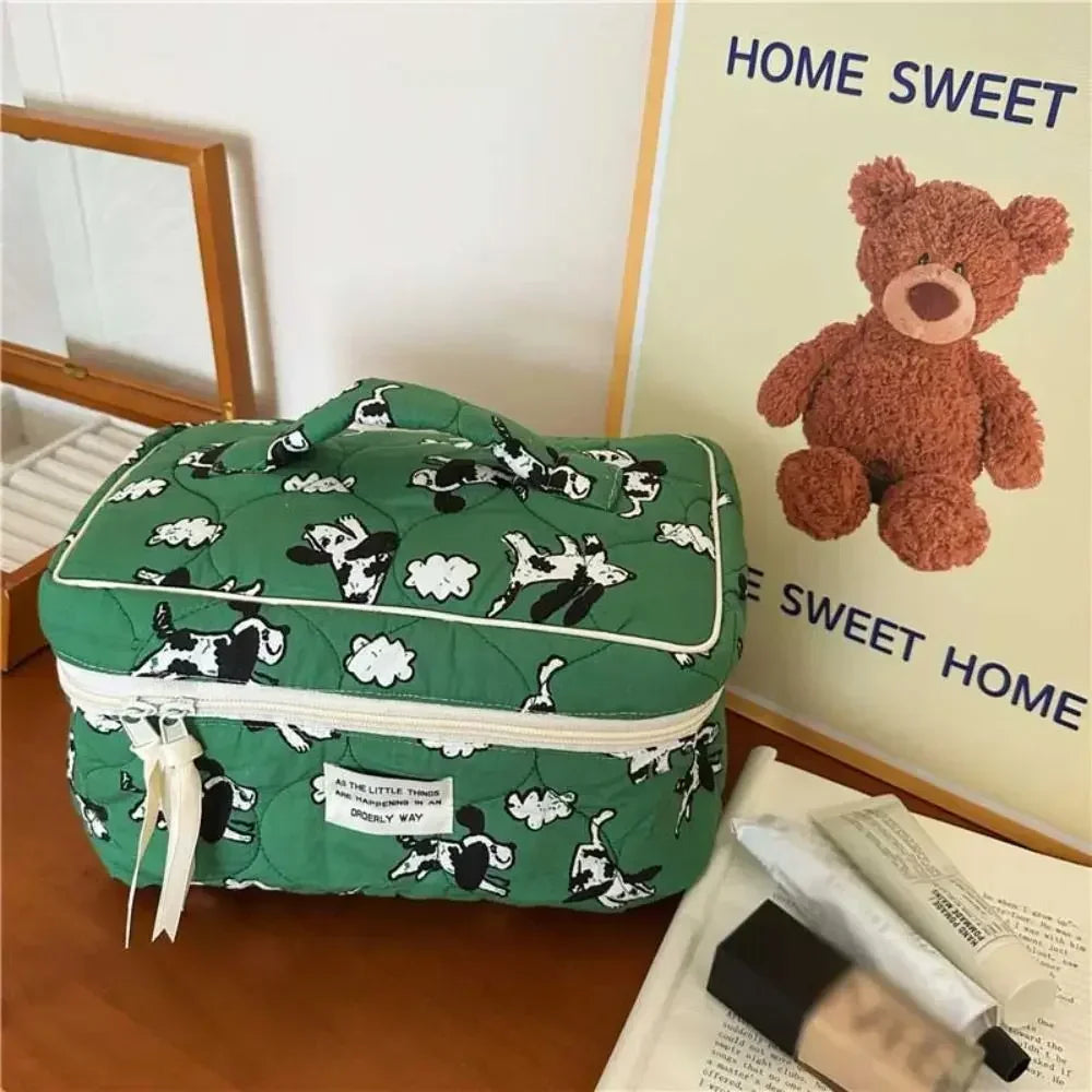 Large Kawaii Leather Makeup Bag