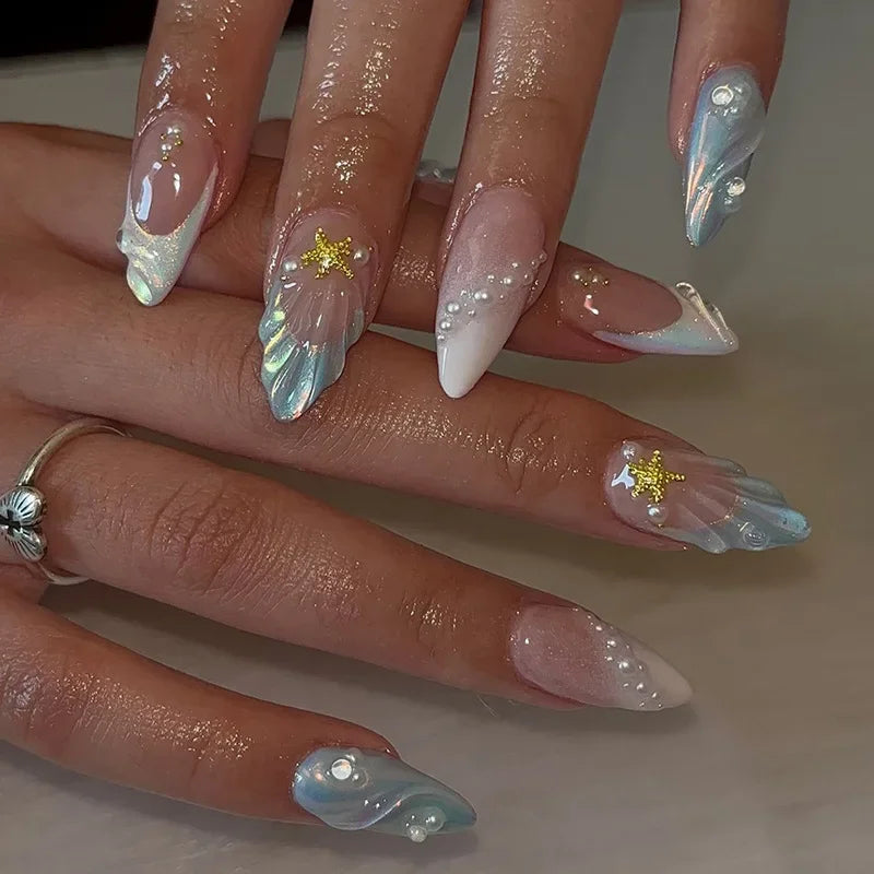 24Pcs Floral Press on Nails