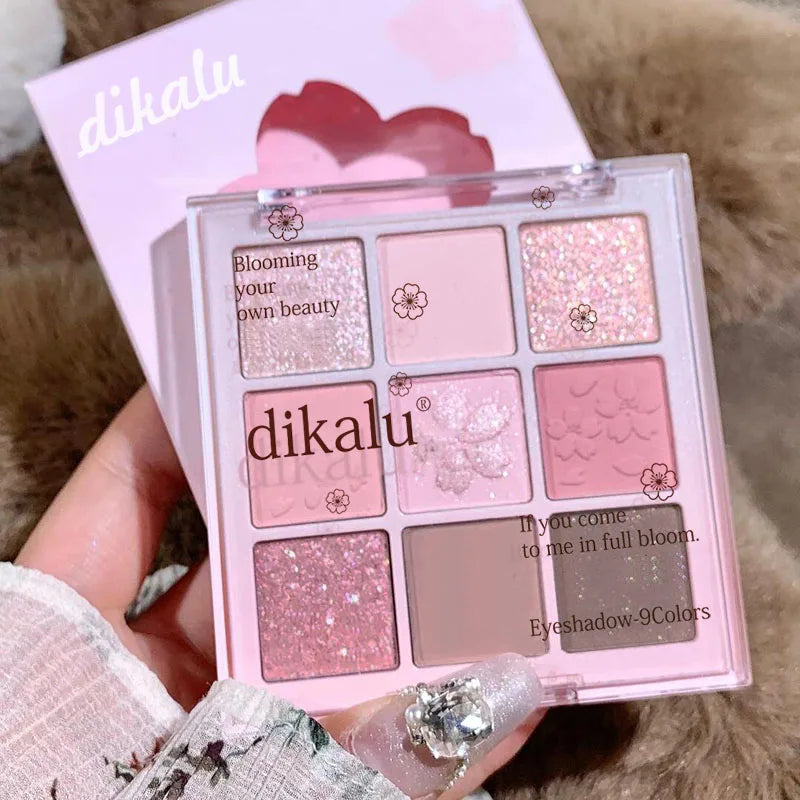 DIKALU 9-Color Sakura Eyeshadow Palette
