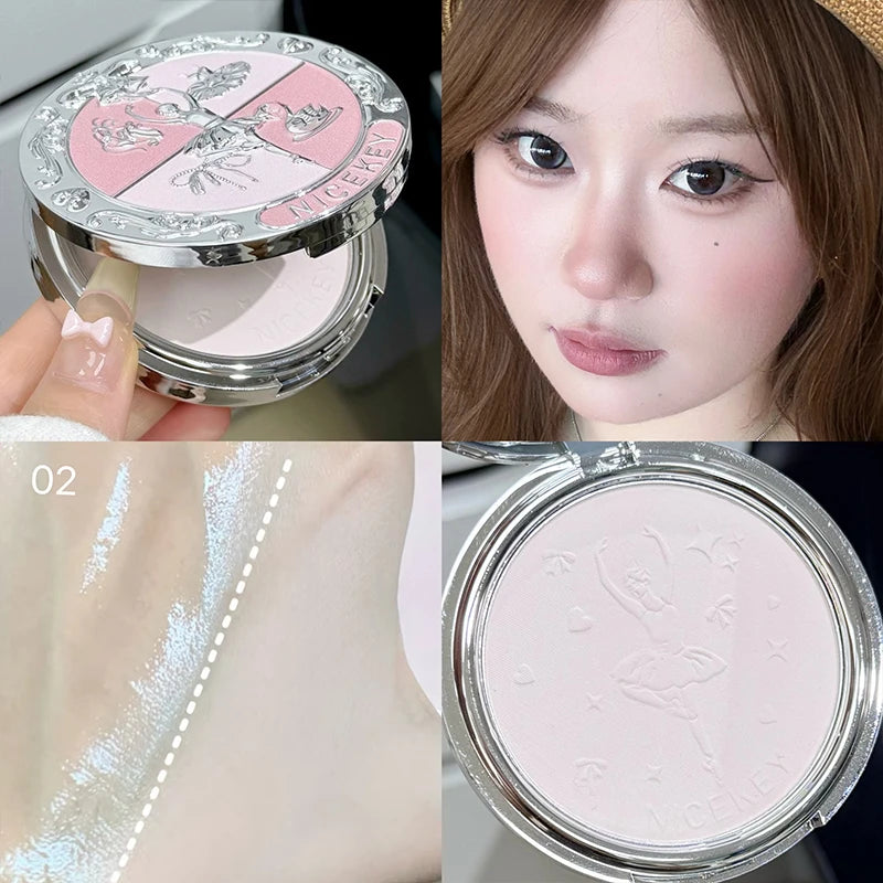 NICEKEY Pink Ballet Face Pressed Powder
