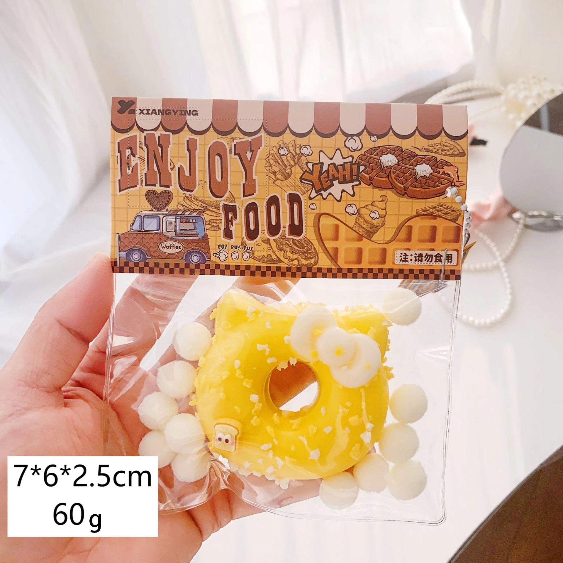 Food squeezing toys, soft and sticky with slow rebound, squeeze and relax jelly stress relief toys, for children and adults.