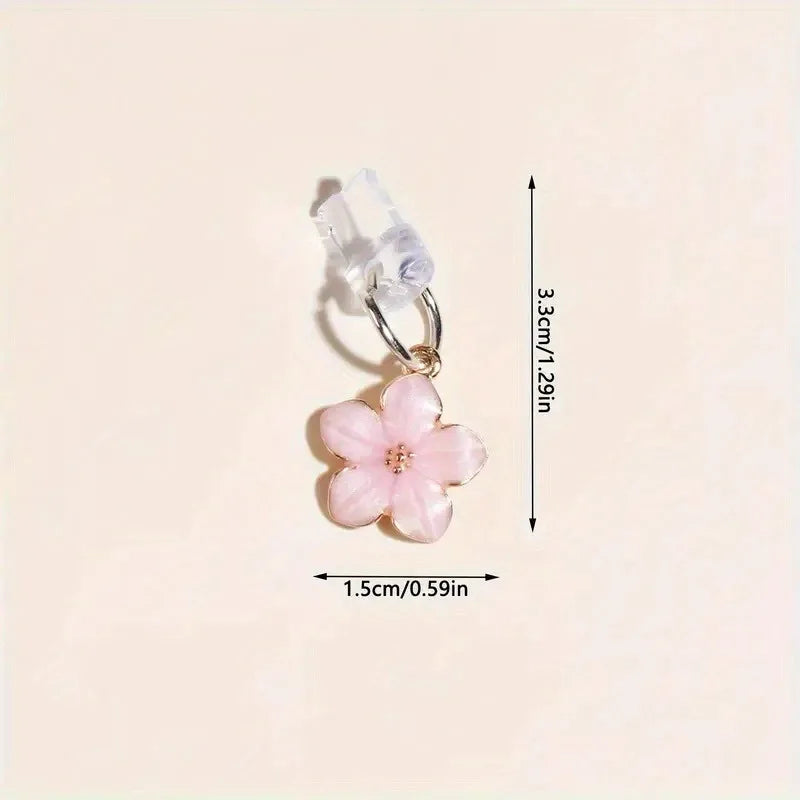 1pcs Cherry Blossom Flower Phone Hanging Dust Plug