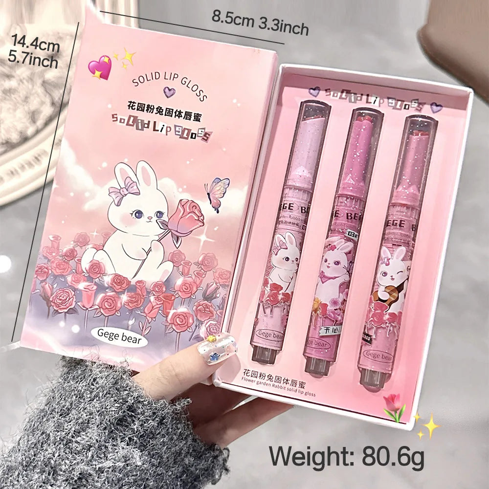 Gege Bear Moisturizing Solid Colored Lip Balm