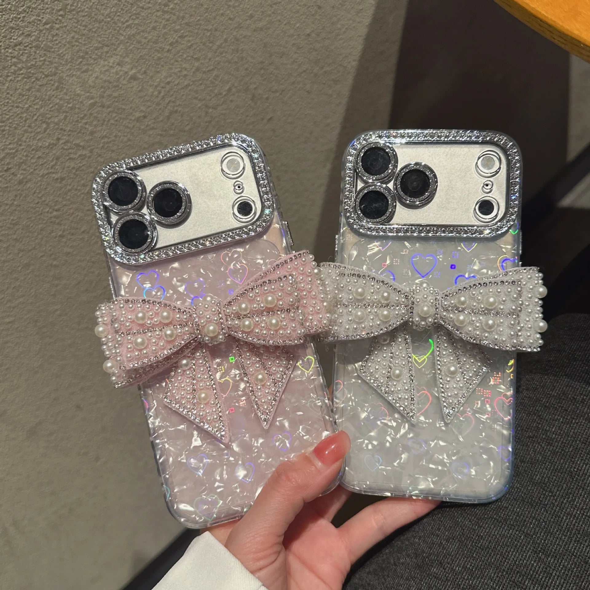 Rhinestone Bows & Hearts Phone Case
