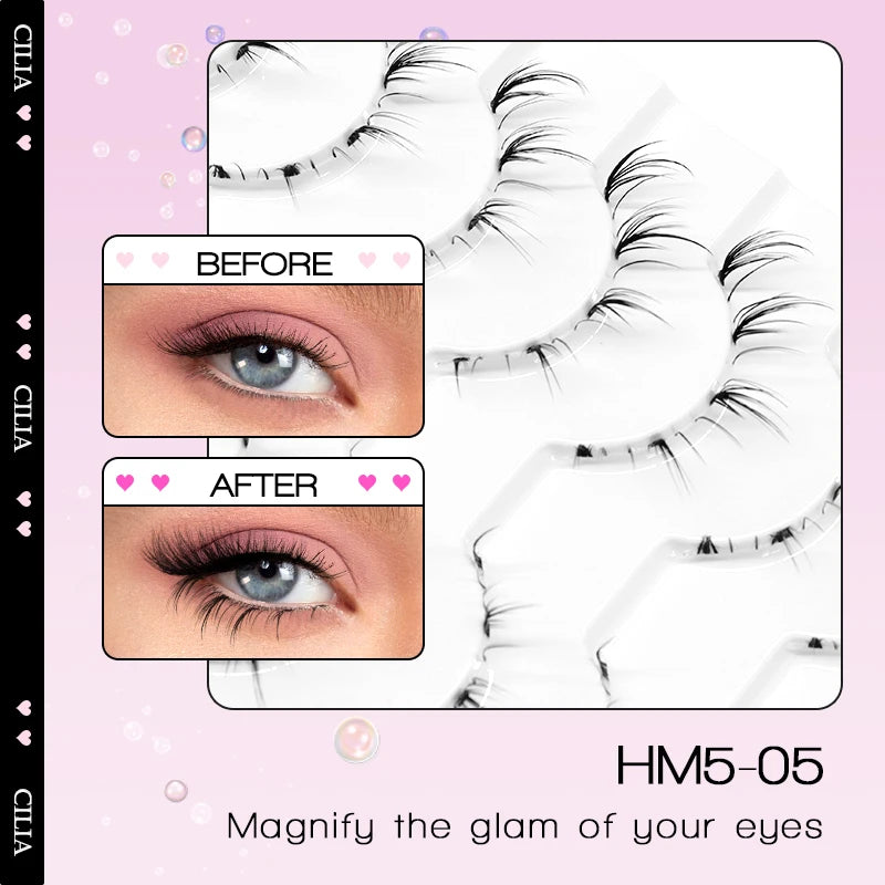 10Pairs Lower Manga Style Eyelashes