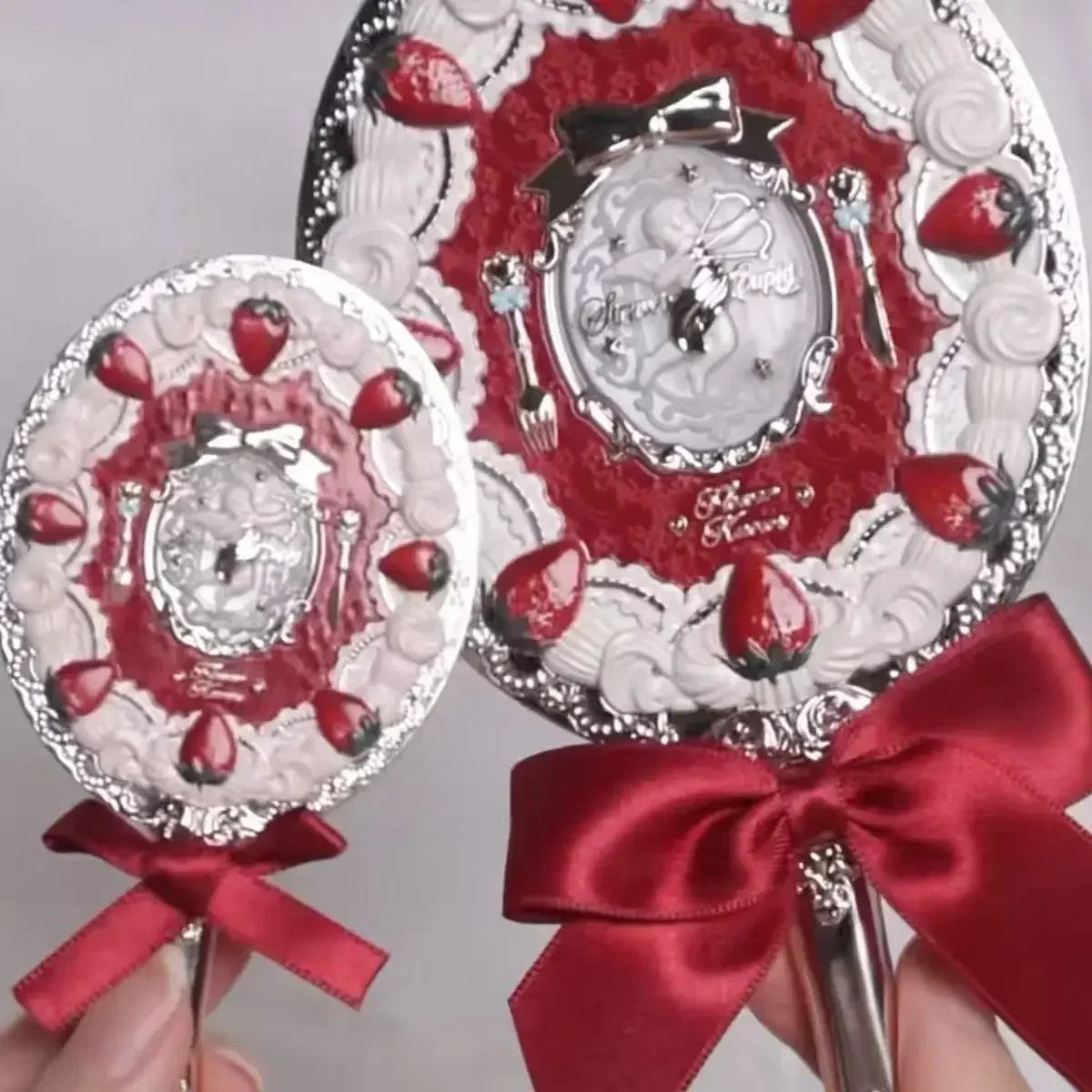 Strawberry Cupid Collection Hand Mirror