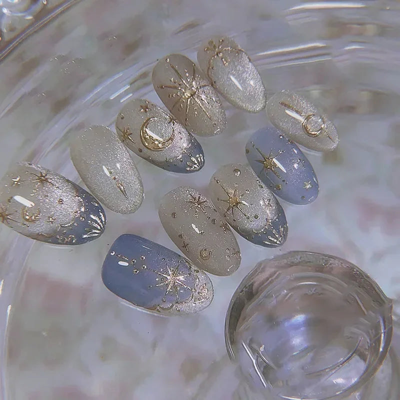 24Pcs Floral Press on Nails