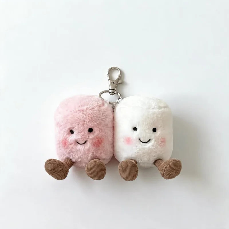 New Keychain Marshmallow, Cherry, Dragon, Rabbit, Coffee Cup, Teddy Bear, Soccer Ball, Turtle, Backpack Pendant Back-to-School