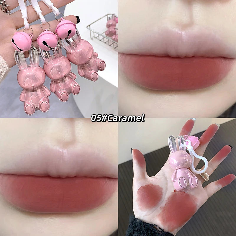 Gege Bear Rabbit Lip Cream & Gloss Keychain