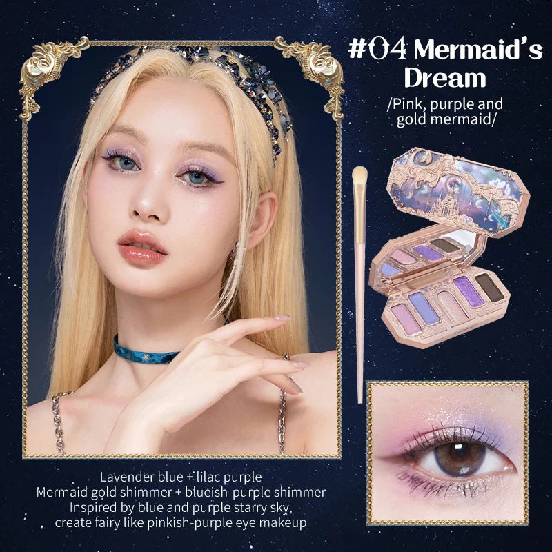 Moonlight Mermaid Eyeshadow Pallet | Glow, Shimmer, & Shine