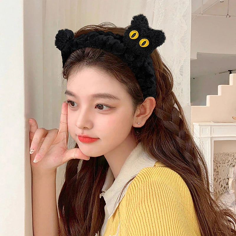 Cute Cartoon Elastic Head Bands Fashion Makeup Wash Face Hairbands Soft Traceless Facial Headwear Kawaii Hair Accessories