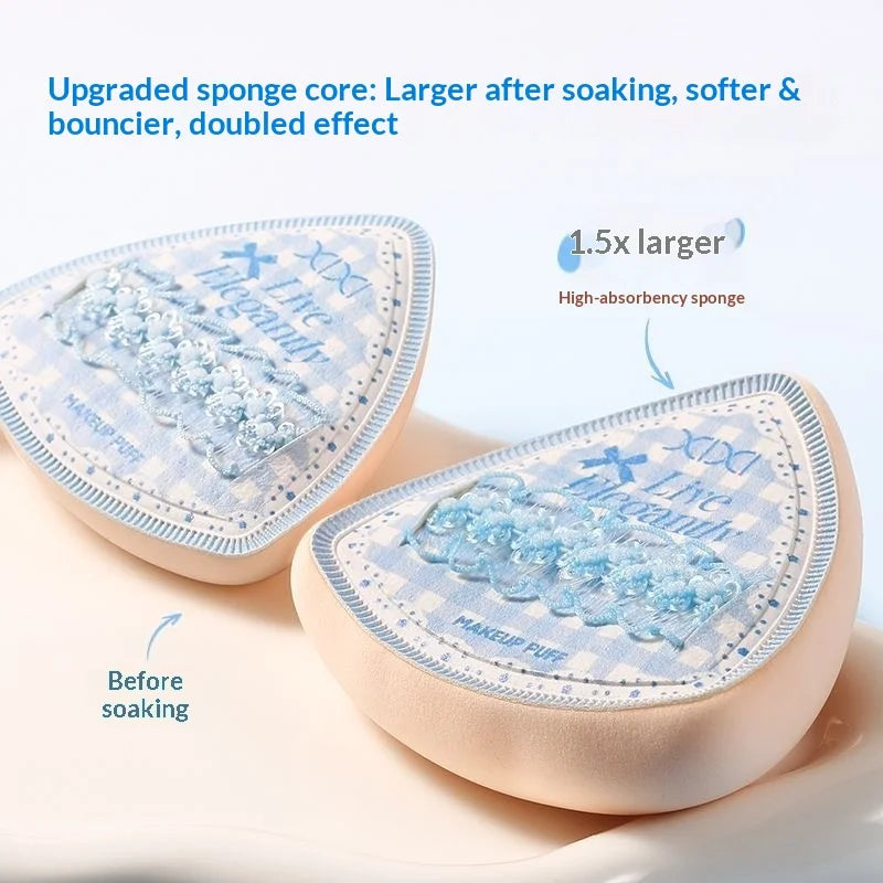 2Pcs Latex Free Makeup Puff