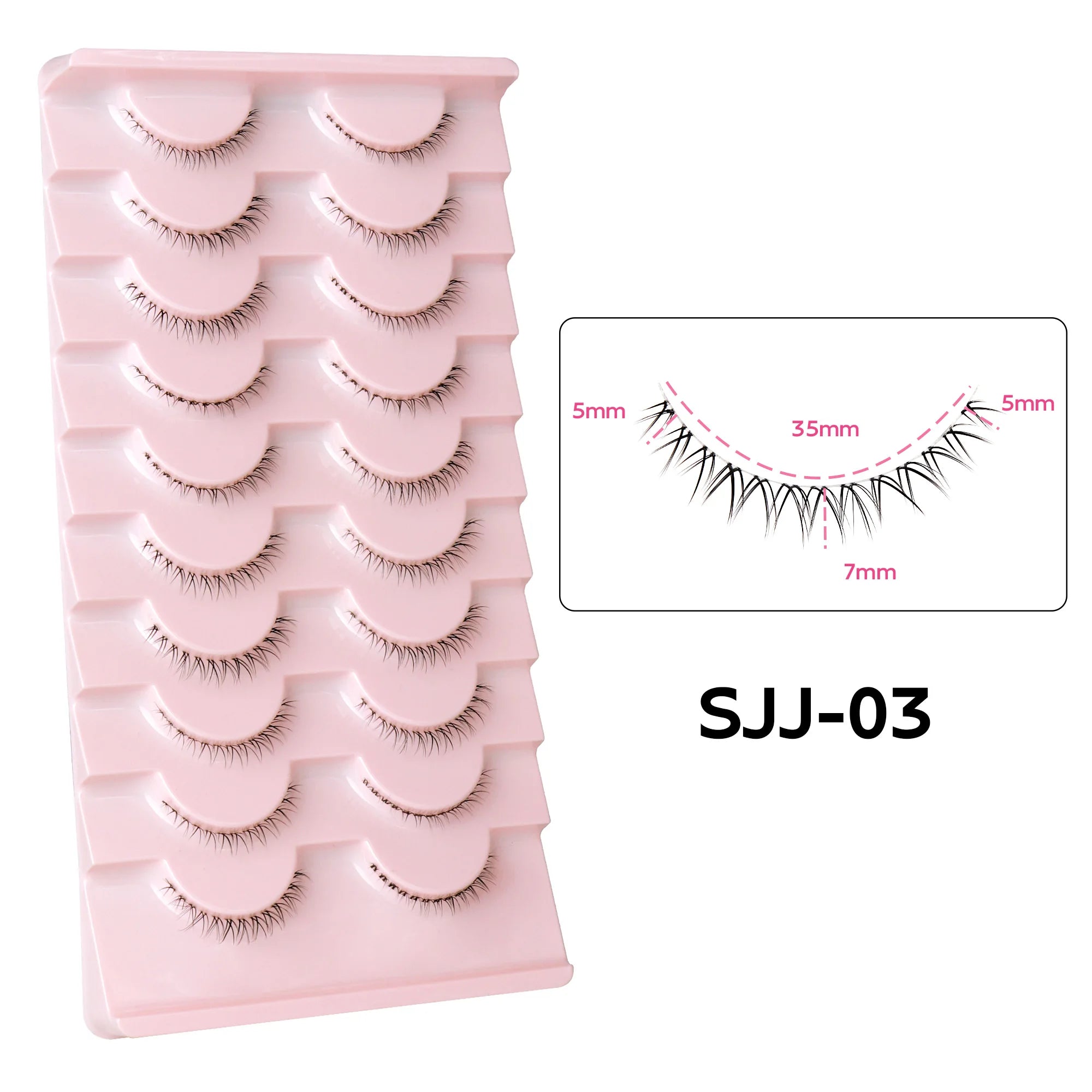 10Pairs Lower Manga Style Eyelashes