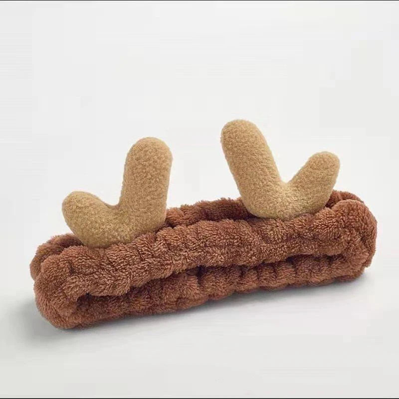 Hairband Cat Coral Plush Headband Cute Soft Hair Bow Headband Hairband Wash Face Makeup Headband Bandage Accessories