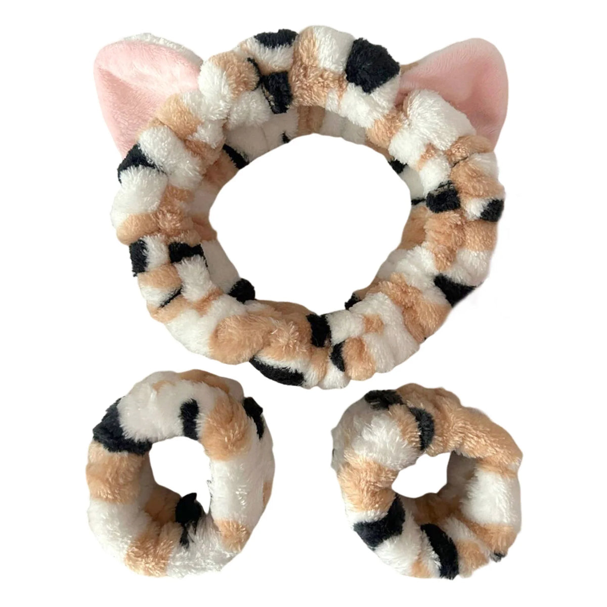 Plush Headband and Wrist Strap Set