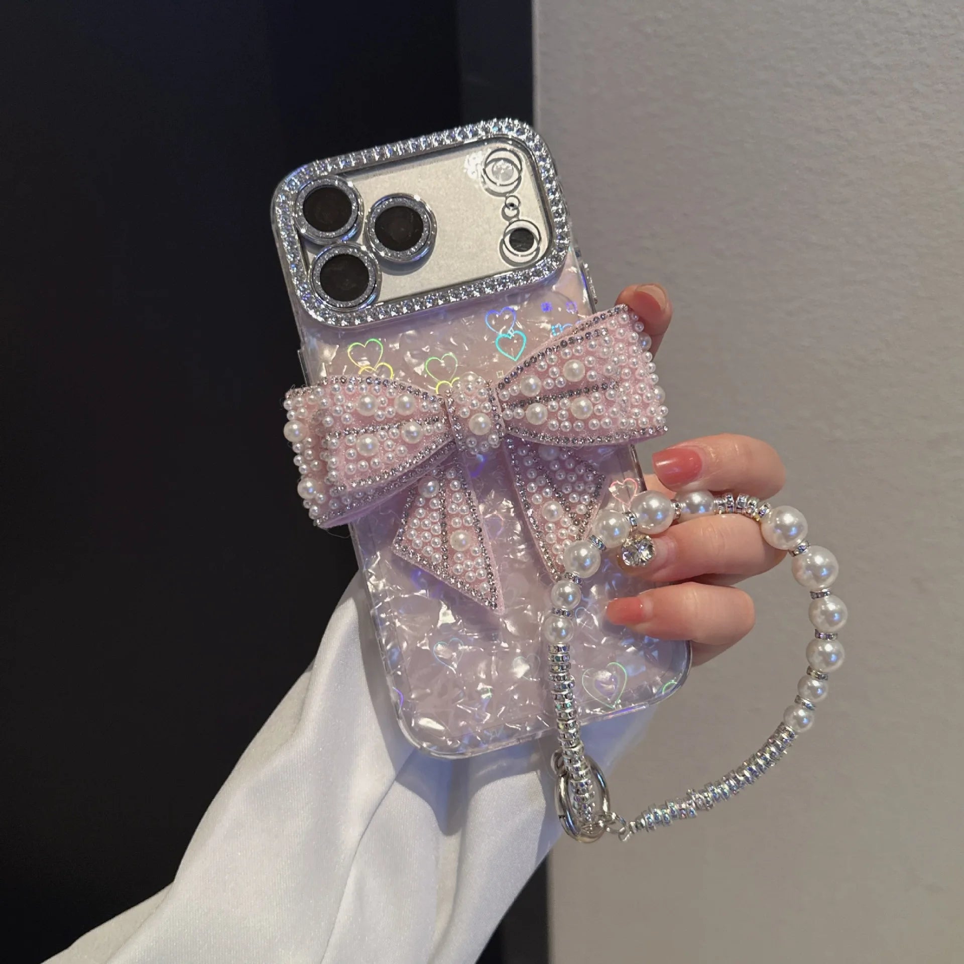 Rhinestone Bows & Hearts Phone Case