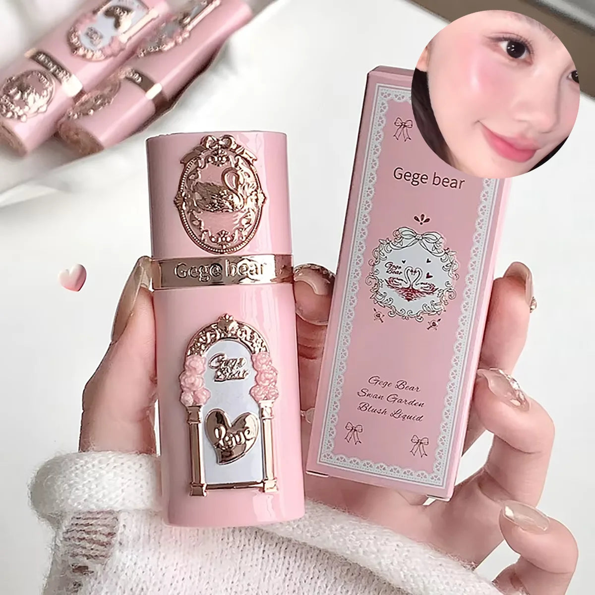 Gege bear Strawberry Cupid Pink Pop Set