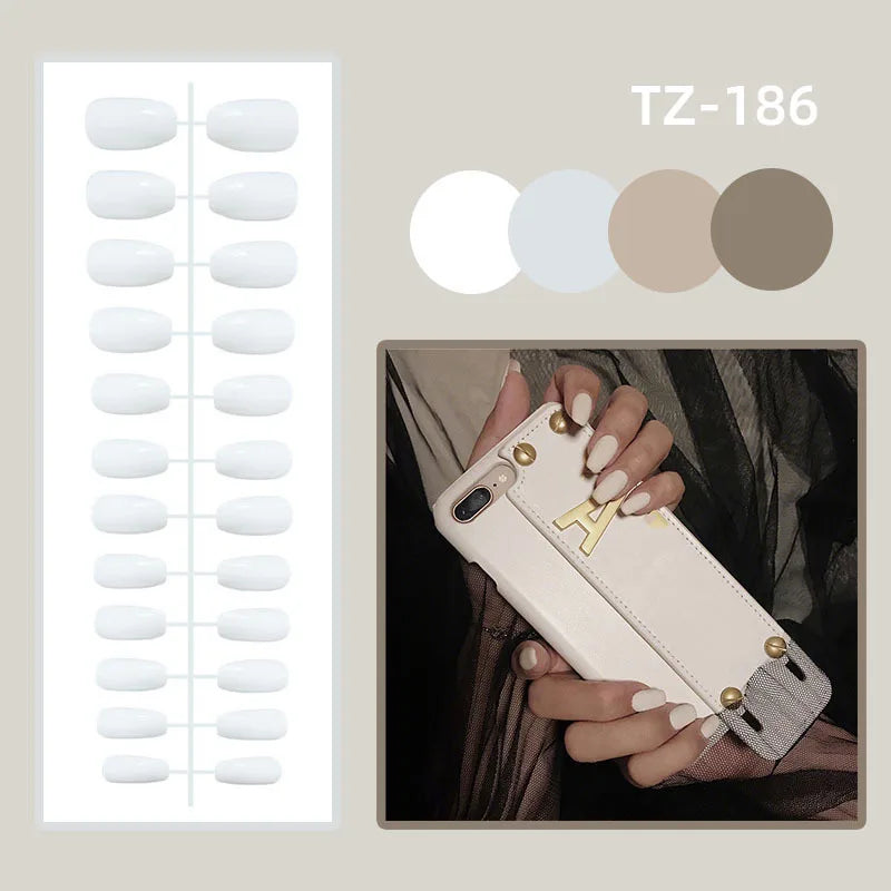 24Pcs Floral Press on Nails