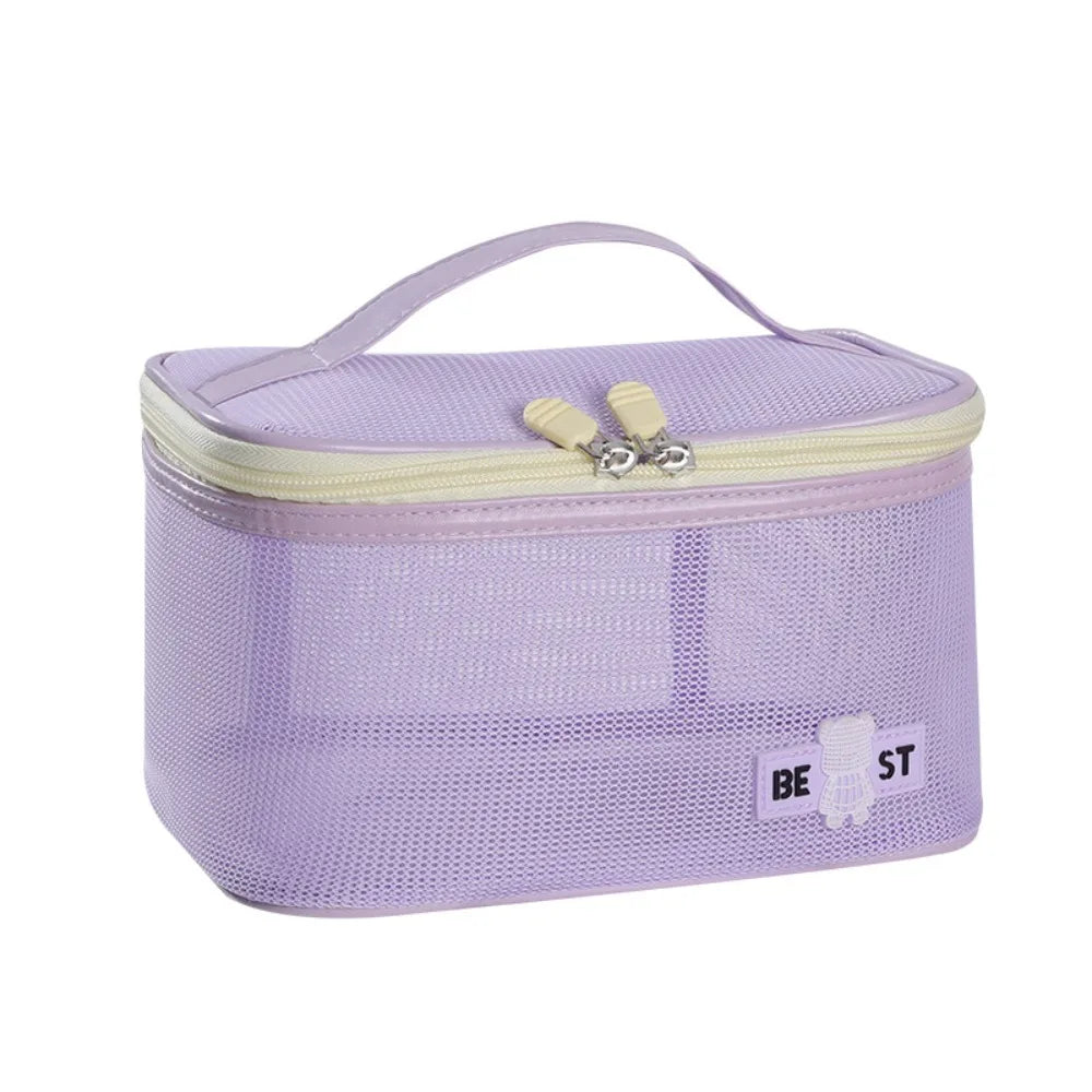 Large Kawaii Leather Makeup Bag