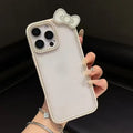 Luxury Hello Kitty Bow Transparent Phone Case