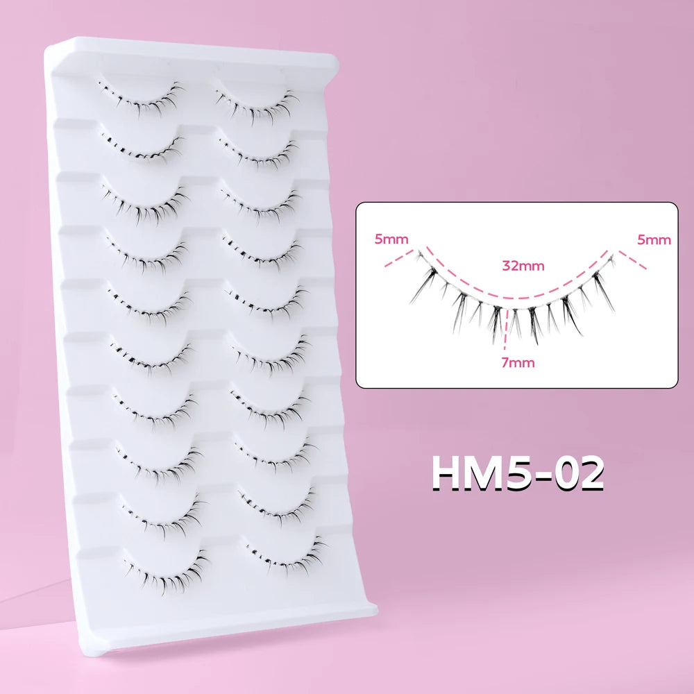 10Pairs Lower Manga Style Eyelashes