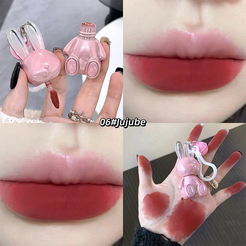 Gege Bear Rabbit Lip Cream & Gloss Keychain